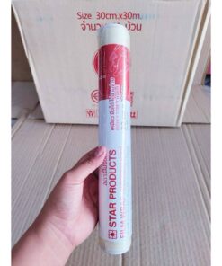 Alternative view of ฟิล์มถนอมอาหาร ฟิล์มยืดห่ออาหาร wrap ขนาด 30 cm. x 30 m. ยี่ห้อ star products ยกลัง 48 ม้วน