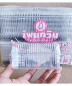 Alternative view of กล่องใส PG - 40 (PET) ยี่ห้อเพนกวิน ฝาล็อค ไม่เป็นไอน้ำ ยกลัง 2,400 ชิ้น