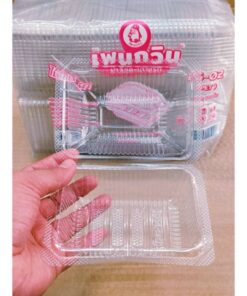 กล่องใส PG - 02 (PET) ยี่ห้อเพนกวิน ฝาล็อค ไม่เป็นไอน้ำ ยกลัง 3,000 ชิ้น
