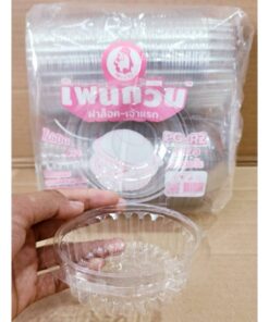 กล่องใส PG - R2 (PET) ยี่ห้อเพนกวิน ฝาล็อค ไม่เป็นไอน้ำ ยกลัง 1,050 ชิ้น