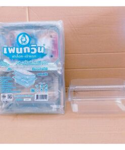 PG - 1000 กรัม กล่องใส่ผลไม้ (PET) ยี่ห้อเพนกวิน ฝาล็อค ไม่เป็นไอน้ำ ยกลัง 400 ชิ้น