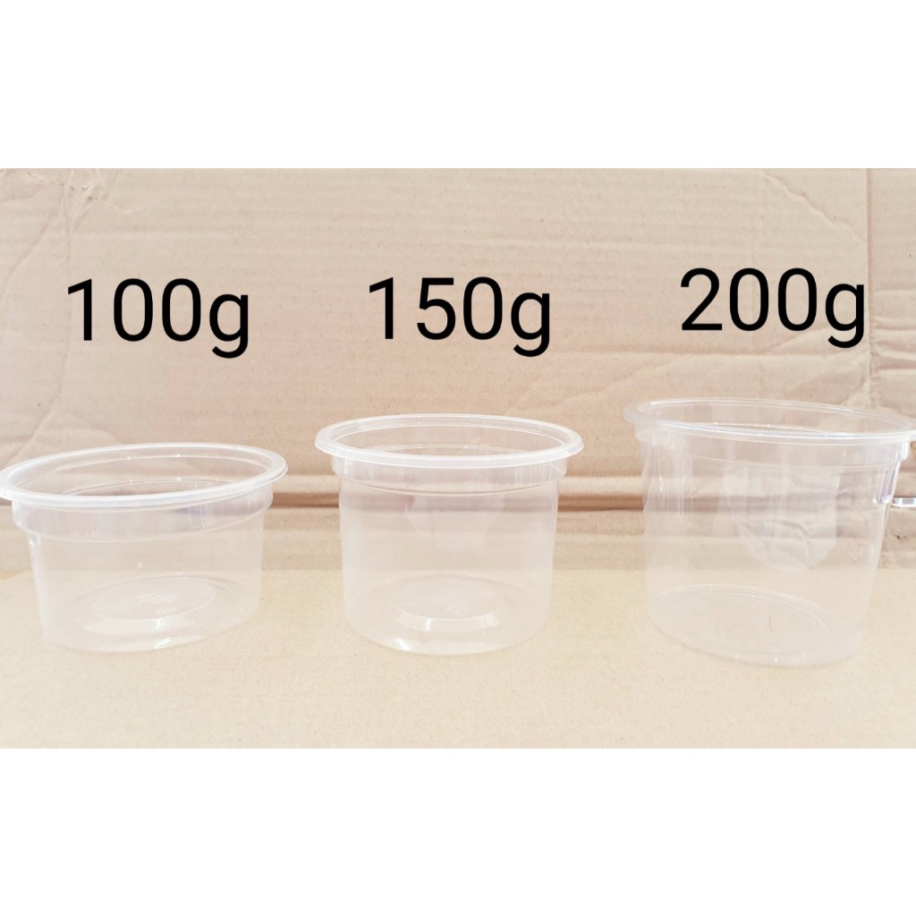 ถ้วย 100กรัม 150กรัม 200 กรัม (g) เรียบใส ปาก 95 มิลลิเมตร ยี่ห้อฮอร์นบอย (ยกลัง) 1,000ใบ