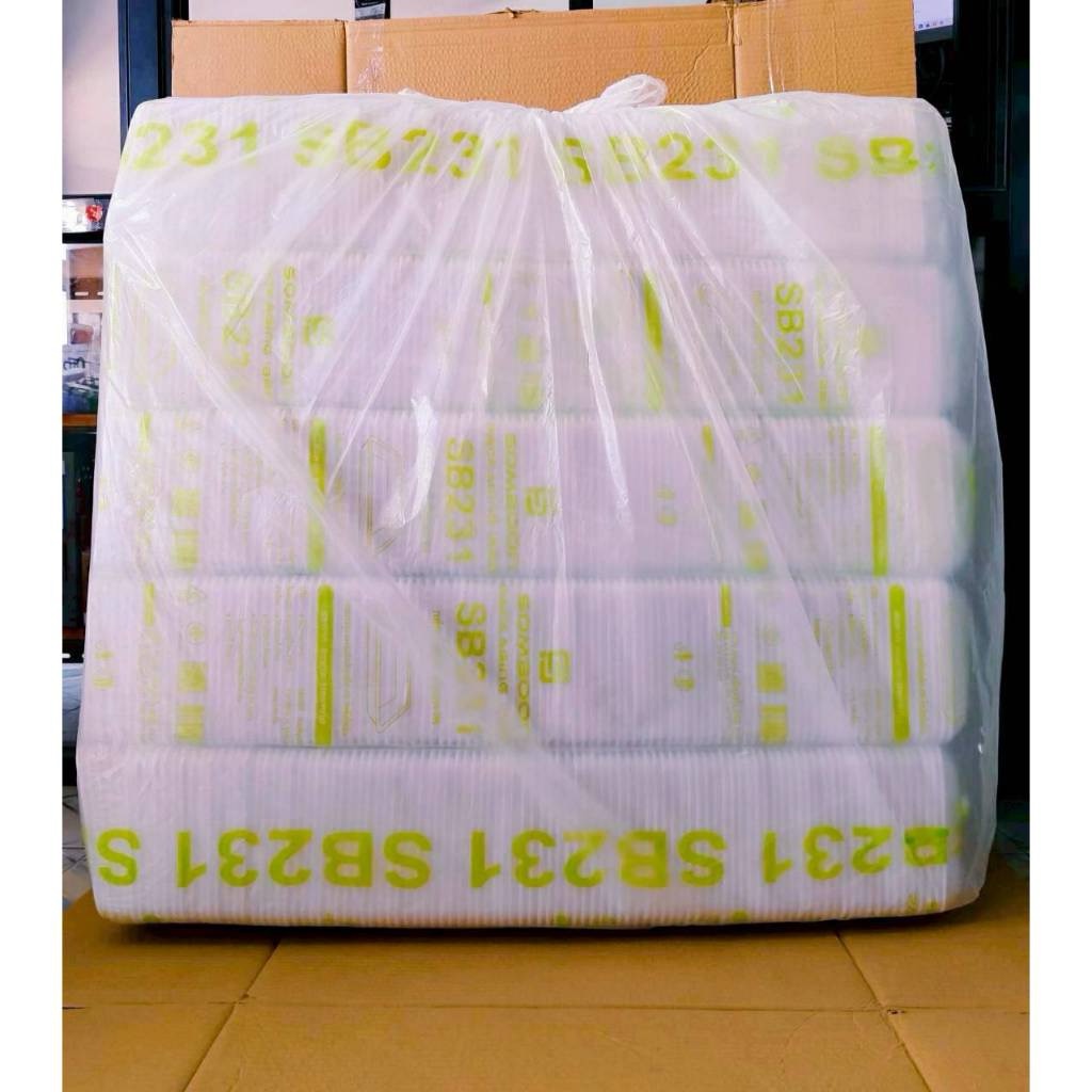(ยกหิ้ว 10 แพค) โฟม SB 231 แพคละ 100 ชิ้น ถาด ขนาด 17x17x2 cm. - Image 3