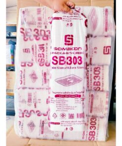Alternative view of (ยกหิ้ว 10 แพค) โฟม SB 303 แพคละ 100 ชิ้น ถาด ขนาด 13x19.5x1.5 cm.