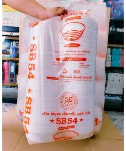 Alternative view of (ยกหิ้ว 10 แพค) โฟม SB 54 แพคละ 100 ชิ้น ชามก้นหอย ขนาด 6x19  cm.