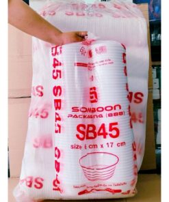 Alternative view of (ยกหิ้ว 10 แพค) โฟม SB 45 แพคละ 100 ชิ้น ชามก้นหอย ขนาด 6x17 cm.