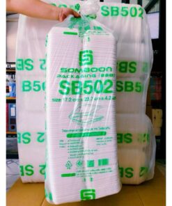 Alternative view of (ยกหิ้ว 5 แพค) โฟม SB 502 แพคละ 100 ชิ้น กล่องข้าว(กล่องเป็ด) ขนาด 17.2x23.7x4.2 cm.
