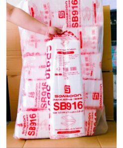Alternative view of (ยกหิ้ว 10 แพค) โฟม SB 916 แพคละ 100 ชิ้น กล่องขนม ขนาด 10.5x13.5x2.8 cm.