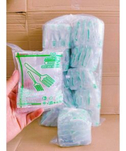 Alternative view of ส้อมพลาสติก ส้อมส้มตำ ส้อมเล็ก สีขาว - ใส ยี่ห้อSB ยกหิ้ว 10 มัด จำนวน 5,000 คัน