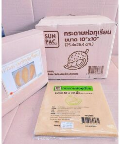 Alternative view of กระดาษห่อทุเรียน 10x10 นิ้ว หนา 21 แกรม ยกลัง 5 รีม ยี่ห้อSUNPAC.