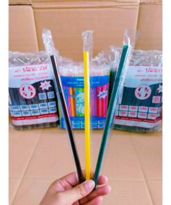 Alternative view of หลอดงอ หลอดดูดน้ำพลาสติก แยกซีน 8 mm. ยี่ห้อLUCKY CAT และ ปลาคาร์ฟ (ยกลัง) 20 แพค