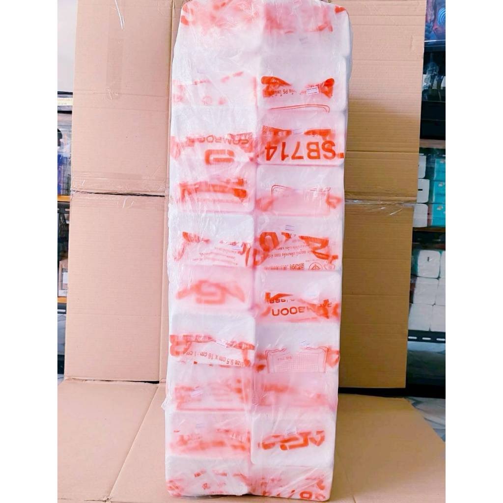 (ยกหิ้ว 20 แพค) โฟม SB 714 (104เดิม) แพคละ 100 ชิ้น ถาด ขนาด 9.5x16x1 cm. - Image 4