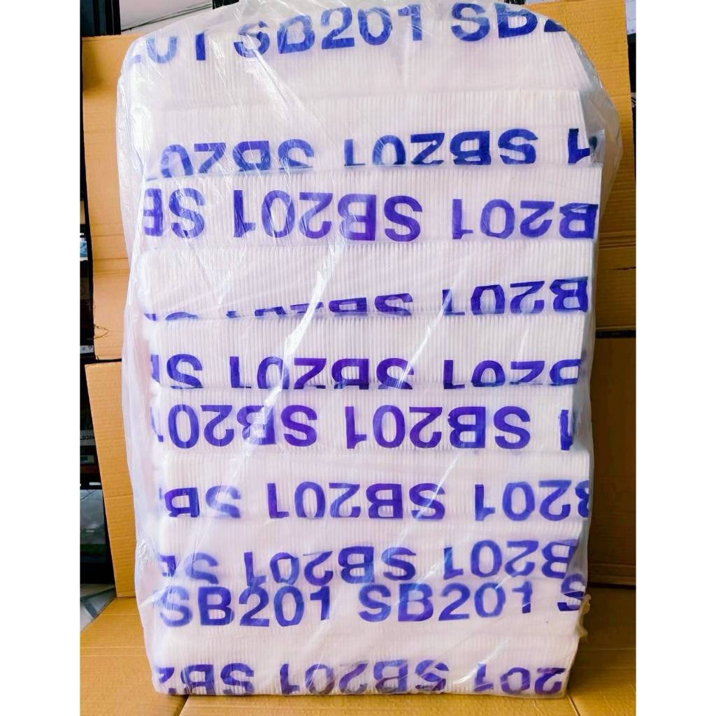 (ยกหิ้ว 20 แพค) โฟม SB 201 แพคละ 100 ชิ้น ถาด ขนาด 9.5x16x1.5 cm. - Image 3