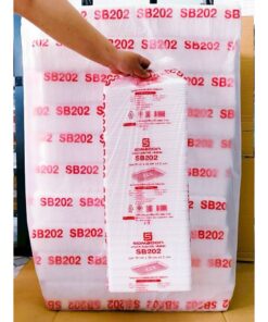 Alternative view of (ยกหิ้ว 20 แพค) โฟม SB 202 แพคละ 100 ชิ้น ถาดซาบะ ขนาด 25x10x1.2 cm.