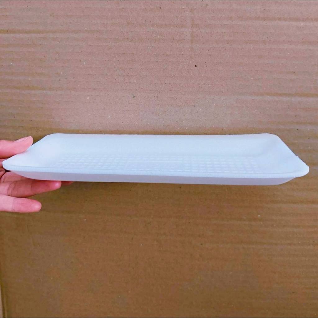 (ยกหิ้ว 20 แพค) โฟม SB 202 แพคละ 100 ชิ้น ถาดซาบะ ขนาด 25x10x1.2 cm. - Image 7
