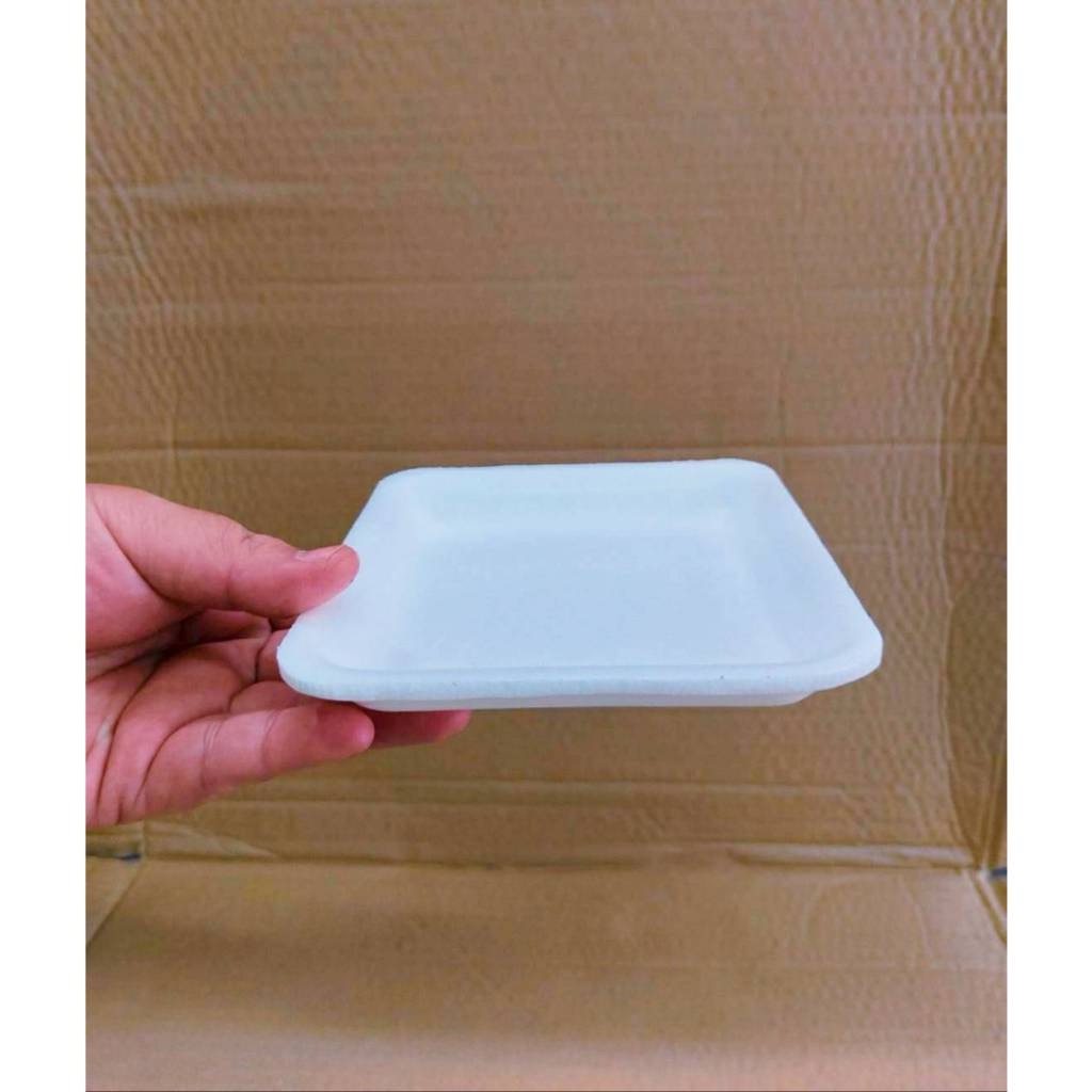 (ยกหิ้ว 20 แพค) โฟม SB 203 แพคละ 100 ชิ้น ถาด ขนาด 14x14x1.5 cm. - Image 6