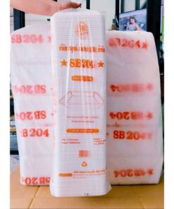 Alternative view of (ยกหิ้ว 10 แพค) โฟม SB 204 แพคละ 100 ชิ้น ถาด(ไม่เจาะรู) ขนาด 18.8x25.2x3.4 cm.