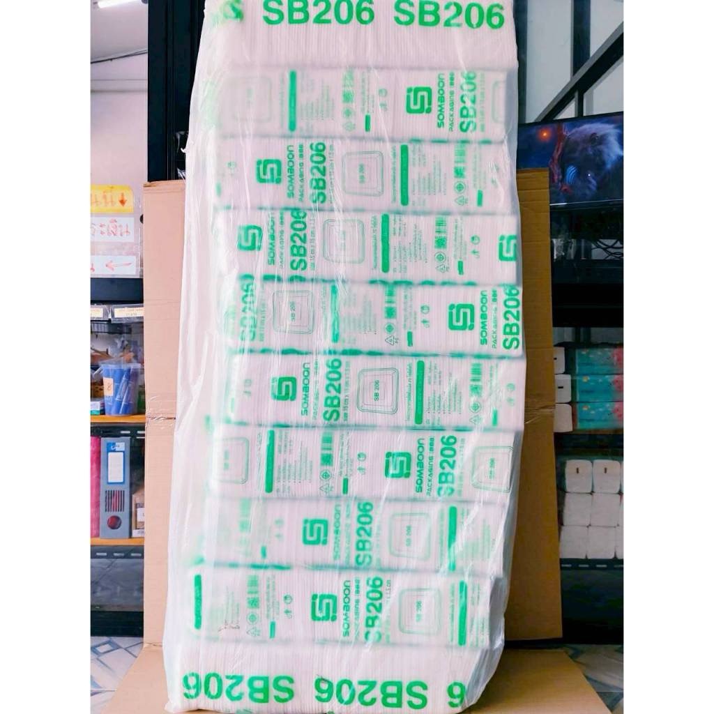 (ยกหิ้ว 20 แพค) โฟม SB 206 แพคละ 100 ชิ้น ถาด ขนาด 15x15x1.5 cm. - Image 3