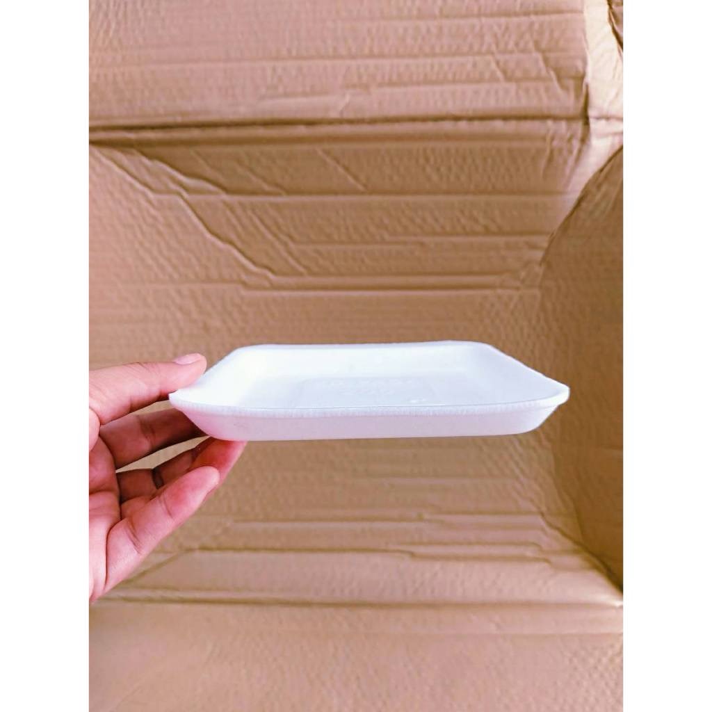 (ยกหิ้ว 20 แพค) โฟม SB 206 แพคละ 100 ชิ้น ถาด ขนาด 15x15x1.5 cm. - Image 7