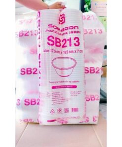 Alternative view of (ยกหิ้ว 10 แพค) โฟม SB 213 แพคละ 100 ชิ้น ชาม ขนาด 17.5x10.5x7 cm.
